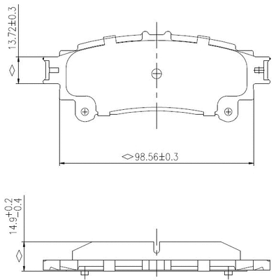 Brake Pad Set, disc brake (NP2979)