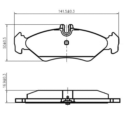 Brake Pad Set, disc brake (NP2995)