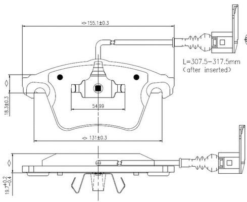 Brake Pad Set, disc brake (NP2999)