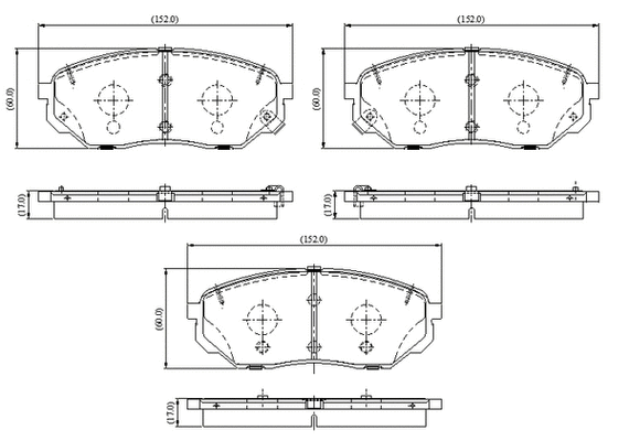 Brake Pad Set, disc brake (NP3094)