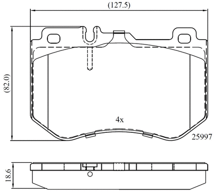 Brake Pad Set, disc brake (NP3040)