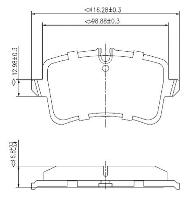 Brake Pad Set, disc brake (NP3003)