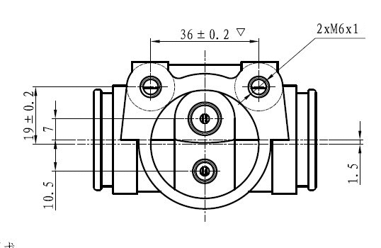 Wheel Brake Cylinder (NWC5044)