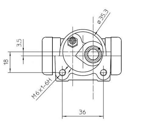 Wheel Brake Cylinder (NWC5037)