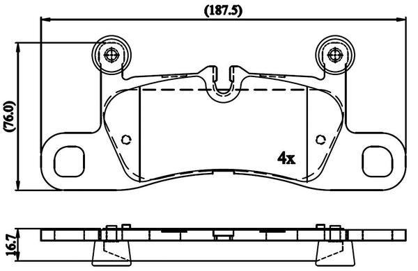 Brake Pad Set, disc brake (NP3039)