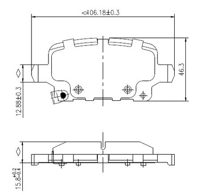 Brake Pad Set, disc brake (NP2998)