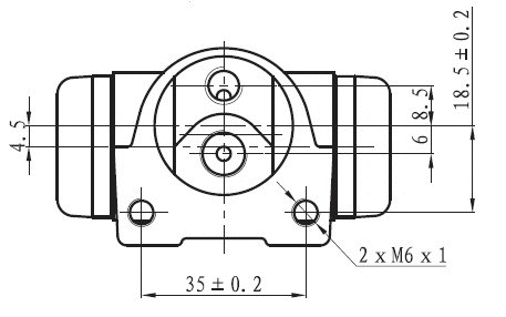 Wheel Brake Cylinder (NWC5078)