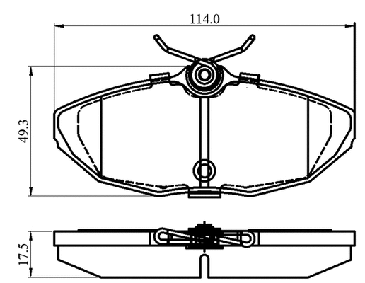 Brake Pad Set, disc brake (NP3007)