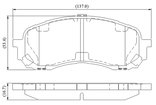 Brake Pad Set, disc brake (NP3119)