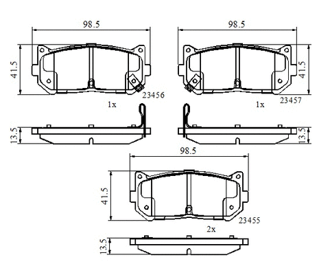 Brake Pad Set, disc brake (NP3099)