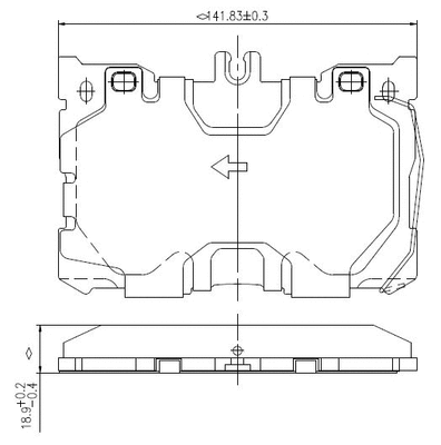 Brake Pad Set, disc brake (NP2996)