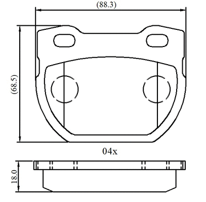 Brake Pad Set, disc brake (NP3076)