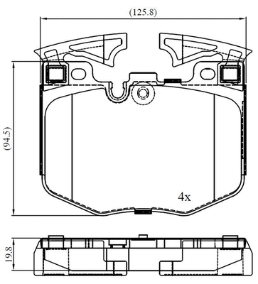 Brake Pad Set, disc brake (NP3056)