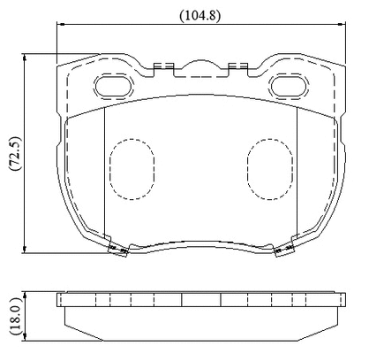 Brake Pad Set, disc brake (NP3102)