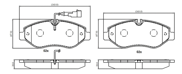 Brake Pad Set, disc brake (NP3071)
