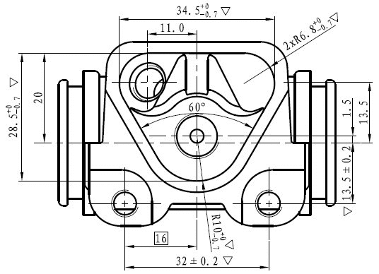 Wheel Brake Cylinder (NWC5046)