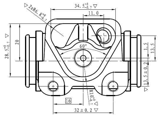 Wheel Brake Cylinder (NWC5047)