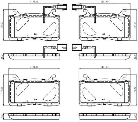 Brake Pad Set, disc brake (NP3059)