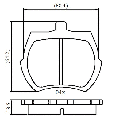 Brake Pad Set, disc brake (NP3066)
