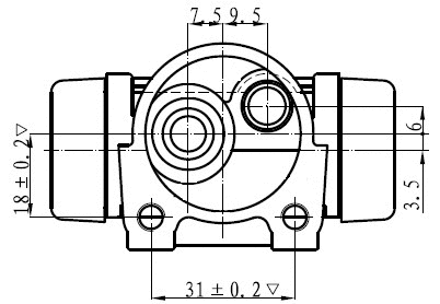 Wheel Brake Cylinder (NWC5013)