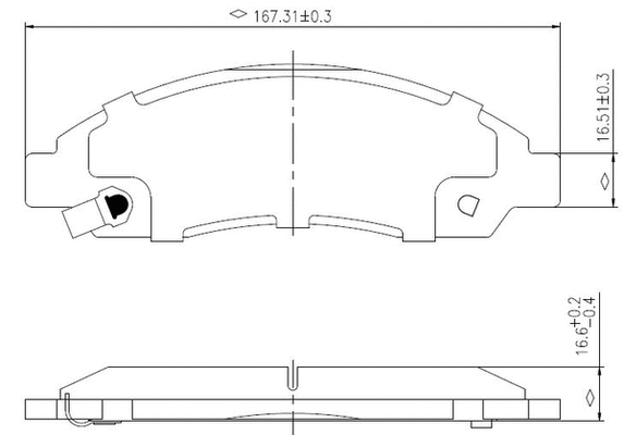 Brake Pad Set, disc brake (NP2978)