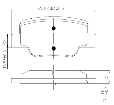 Brake Pad Set, disc brake (NP2977)