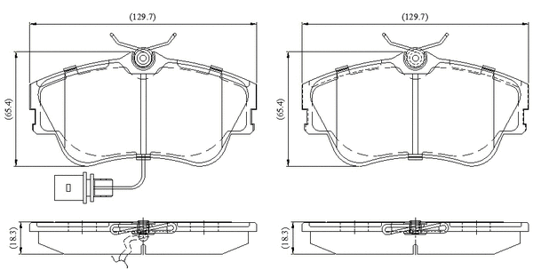 Brake Pad Set, disc brake (NP3092)