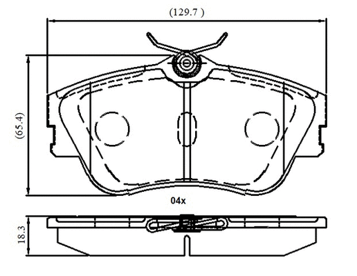 Brake Pad Set, disc brake (NP3057)