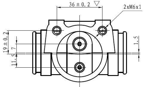 Wheel Brake Cylinder (NWC5065)