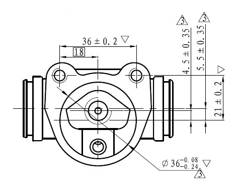 Wheel Brake Cylinder (NWC5008)