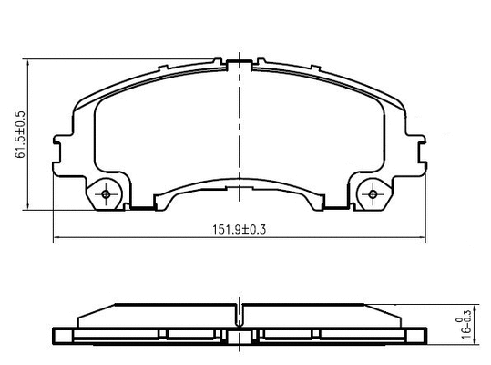 Brake Pad Set, disc brake (NP2992)