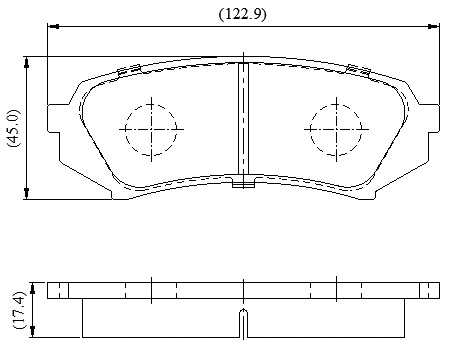 Brake Pad Set, disc brake (NP3084)