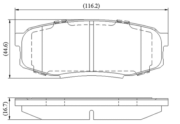 Brake Pad Set, disc brake (NP3114)