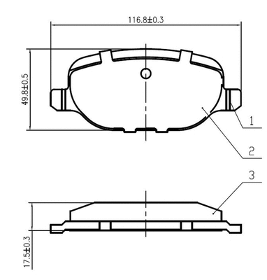 Brake Pad Set, disc brake (NP2947)