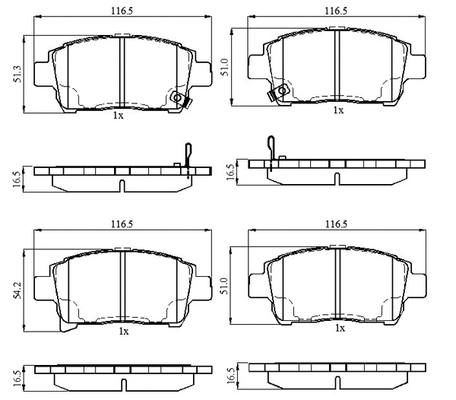 Brake Pad Set, disc brake (NP3025)