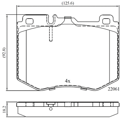 Brake Pad Set, disc brake (NP3036)