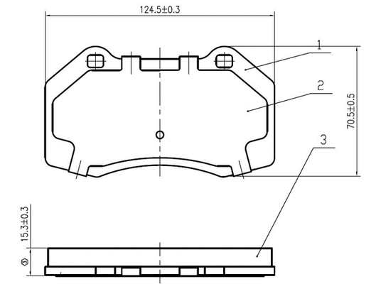 Brake Pad Set, disc brake (NP2950)