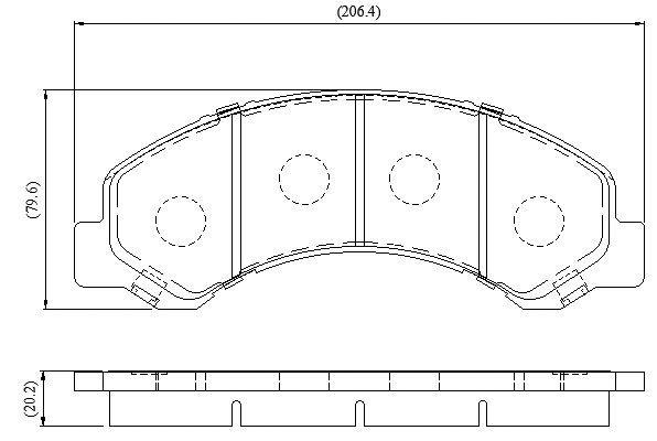 Brake Pad Set, disc brake (NP3110)