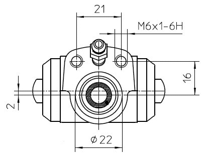 Wheel Brake Cylinder (NWC5049)