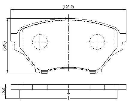 Brake Pad Set, disc brake (NP3100)