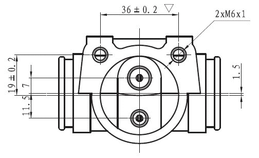 Wheel Brake Cylinder (NWC5088)