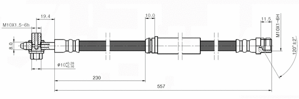 Brake Hose (NBH6080)