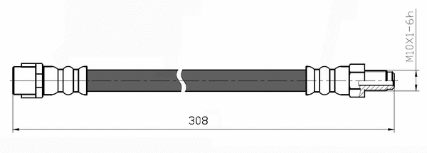 Brake Hose (NBH6087)