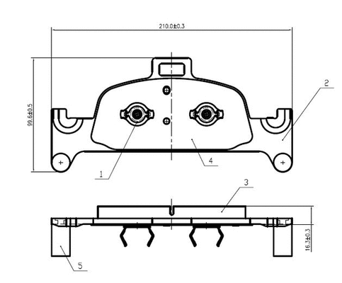 Brake Pad Set, disc brake (NP2962)
