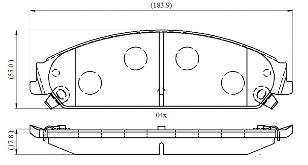 Brake Pad Set, disc brake (NP3035)