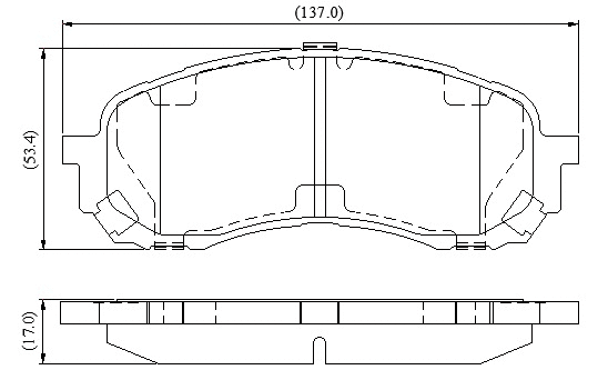 Brake Pad Set, disc brake (NP3117)