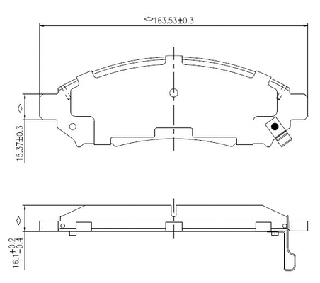 Brake Pad Set, disc brake (NP3002)