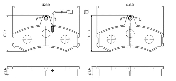 Brake Pad Set, disc brake (NP3103)