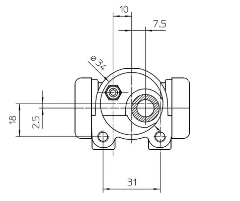 Wheel Brake Cylinder (NWC5018)
