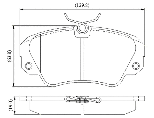 Brake Pad Set, disc brake (NP3116)